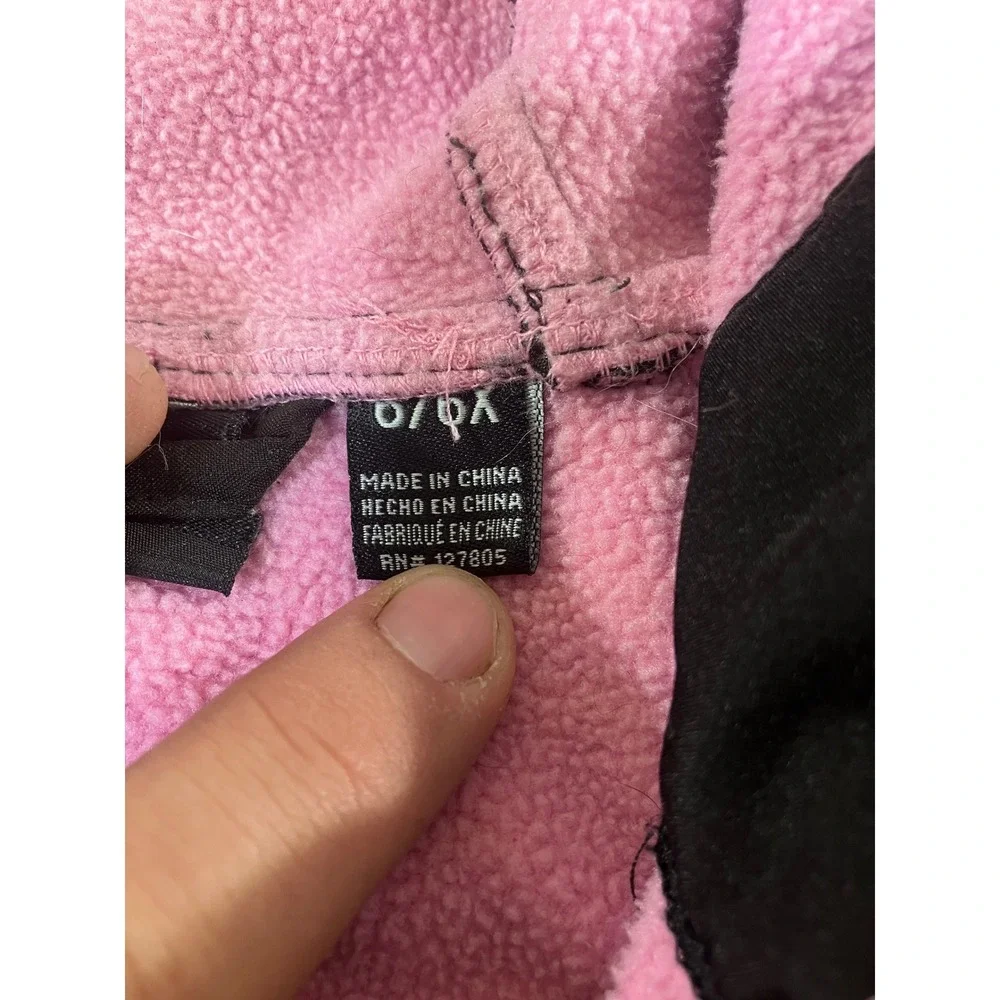 Reebok Girls' Softshell Jacket‎ Size 6/6x Gray Pink Zip Up Active Coat
